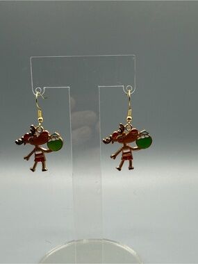Christmas in July Earrings - Handmade #E0544C